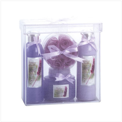 Bath Set In Organza Basket