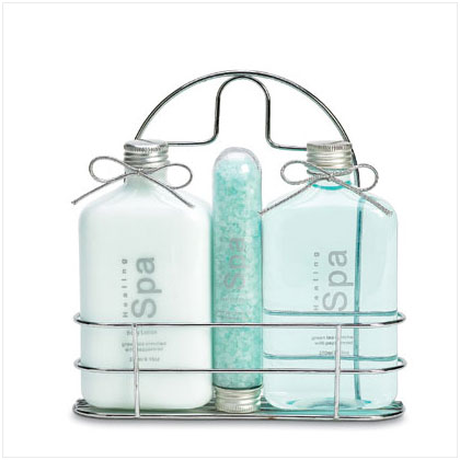 Green Tea & Mint Set-wire Caddy